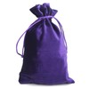 Tarot Storage Bag with Drawstring Velvet Durable Coin Bag (Purple)