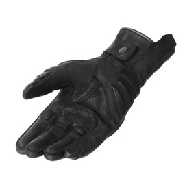 REBELHORN Hunter Leder Motorradhandschuhe für Männer Hardcover von Handgelenk Perforation von Fingerbereichen Anatomisches Design Touchscreen Friendly Pads