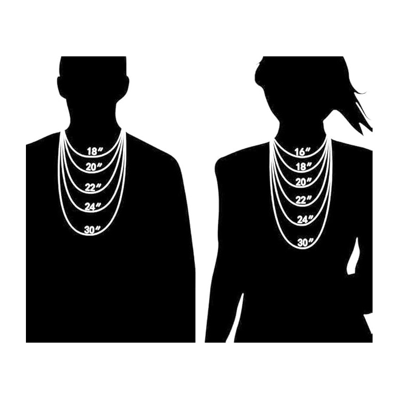 rapmoven 14K Yellow Gold Solid Box Link Chain 0.7mm Necklace