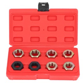 Axle Spindle Rethreading Tool Set with 8 Sizes for Car Thread Repair and Cleaning