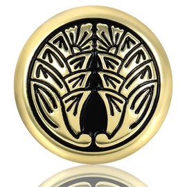 C0079 C0079 Circle Family Crest Lapel Pin Pin Japanese Traditional Diameter 0.8 inch (2 cm), Zinc