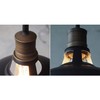 CLAXY Industrial Plug-in Barn Pendant Lighting Black Farmhouse Pendant Light