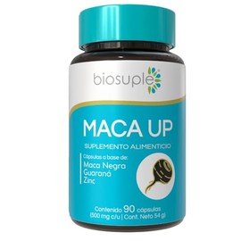 BIOSUPLE Maca Negra con Guaraná 90 Cápsulas | Con Zinc | Energía Natural y Vitalidad para Estilo de Vida Activo | Suplemento Alimenticio