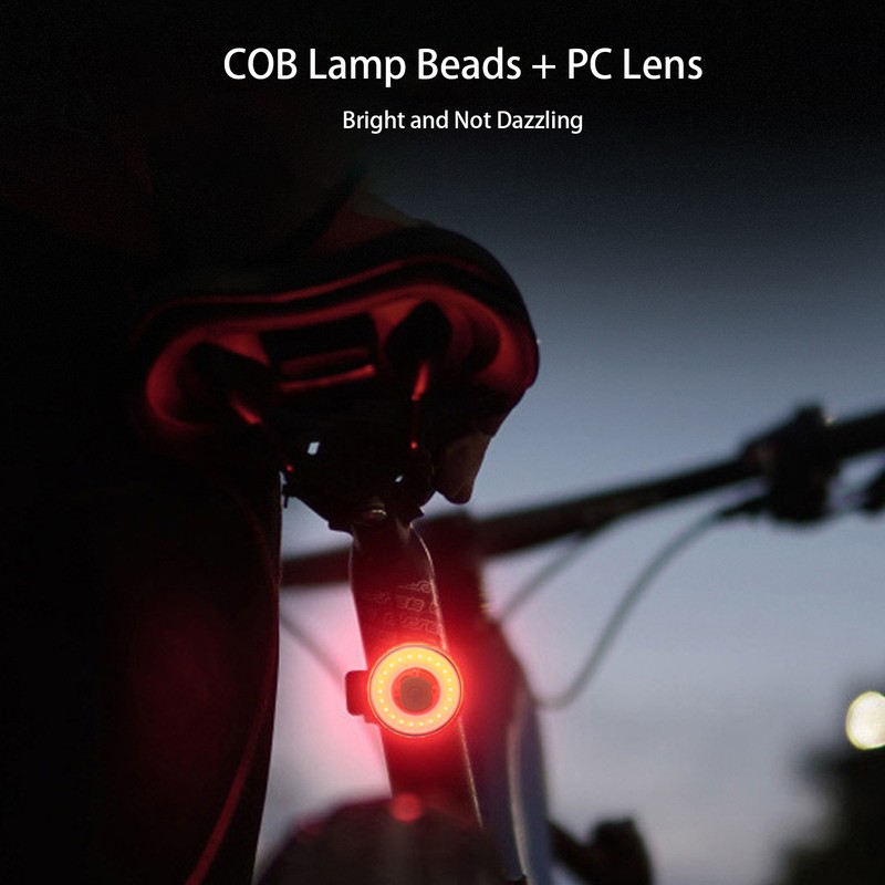 Bike Tail Light USB Rechargeable IPX6 Waterproof 6 Adjustable Modes
