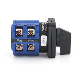 1 PCS Universal Rotary Cam Changeover Switch LW26-63 C04/2 2 Position 8 Terminals 380V 63A Rotary Selector Universal Rotary Cam Changeover Switch