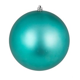 Vickerman 444931 - 4.75" Teal Matte Finish Ball Christmas Tree Ornament (4 pack) (N591242DMV)