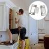 4pcs Flush Hinges, 2 Inch Silver Flush Hinges for 18mm
