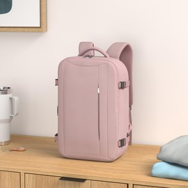 For Ryanair Hand Luggage 40 x 20 x 25 cm Hand Luggage Backpack Travel Backpack Hand Luggage Aeroplane Backpack 40 x 20 x 25 Travel Backpack Ryanair Hand Luggage Bag Carry on Luggage, pink, Modern