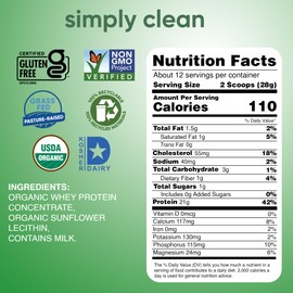 Simply Teras Whey Plain Unsweeten Org 12 OZ