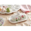 Lenox 893455 Butterfly Meadow Bunny Covered Butter Dish, Easter Serveware