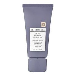 Kristin Ess Hair The One Purple Shampoo Mini Travel Size - Toning for Blonde Hair - Neutralizes Brass + Yellow Tones, Shine Restoring, Sulfate, Silicone and Paraben Free, Color Safe + TSA-Approved