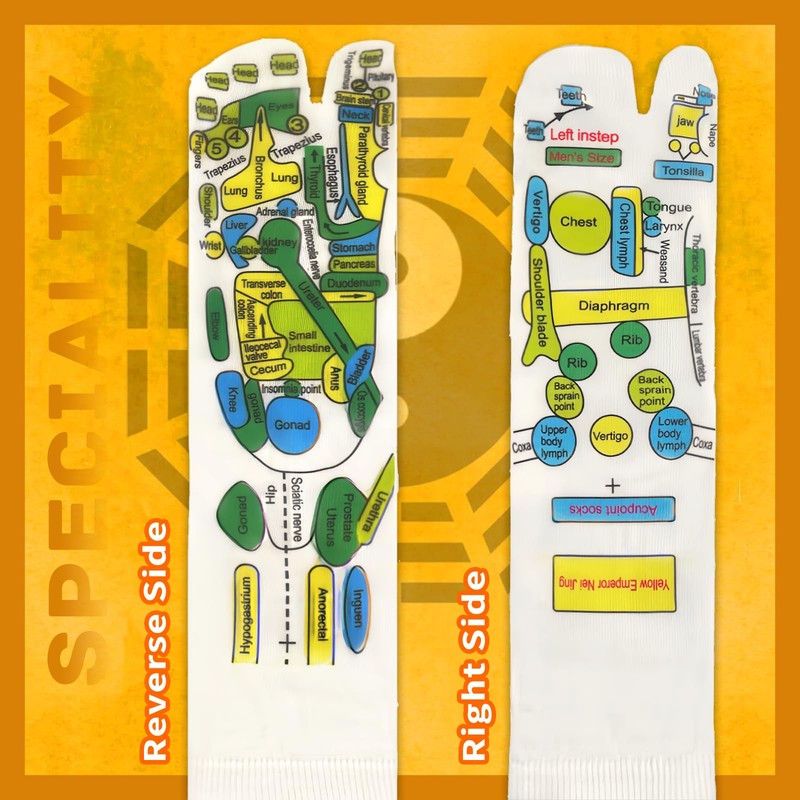 ONEPEACE Reflexology Socks with Tools - Acupressure Socks for Precise