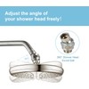 OFFO Shower Head Swivel Ball Adapter, Brushed Nickel All Metal