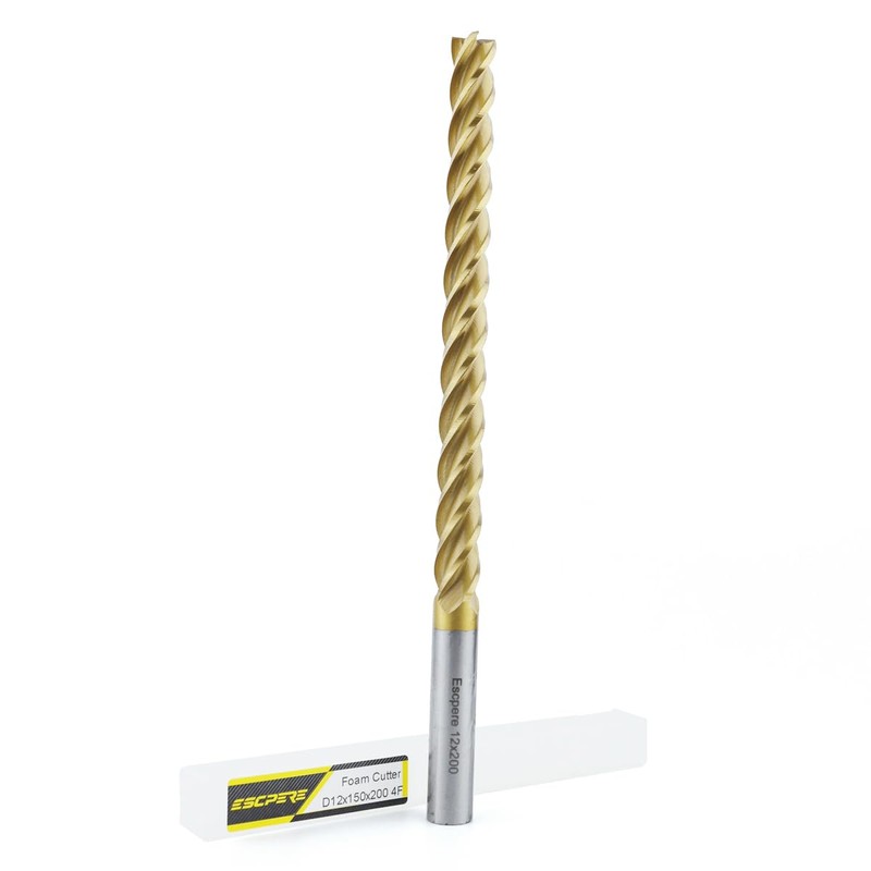 Escpere Professional CNC Foam Cutting Tool, Extra Long 150mm HSS