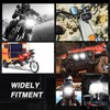 MIRUNNY 4 Inch Motorcycle Headlight,45W Cool White, Hi Lo Beam