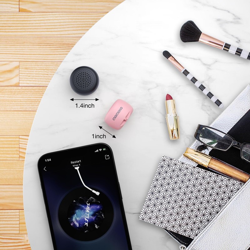 Momoho Mini Bluetooth Speaker with Camera Remote Control For Smartphones,