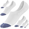 Hicomlor No Show Socks for Men 6 Pack,Non Slip Cotton