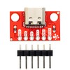 whiteeeen 4pcs USB Type C Breakout Board Red with Male