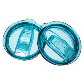 AICMEI 2 Replacement lids for spill-proof stainless steel travel mugs，Open/Close, Suitable for cups with mouth size of 3.15-3.2 inches-20 OZ Spill Proof Lids（Turquoise）