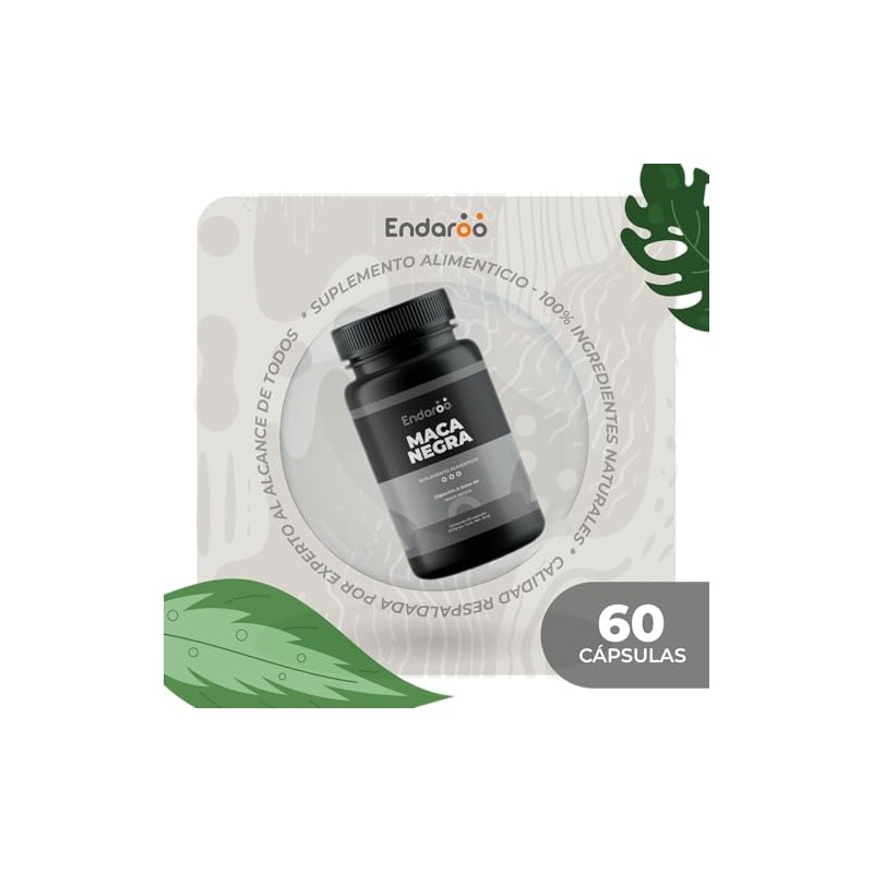 Maca Negra | Suplemento Alimenticio de Origen Natural | Energía