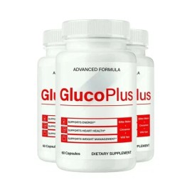 GlucoPlus Blood 3-Pack GlucoPlus Blood Optimizer, Gluco Plus Blood Support Pills - 180 Capsules