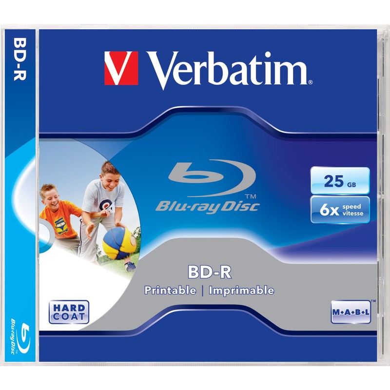 Verbatim 43712 BD-R, 6fach, 25GB, bedruckbar
