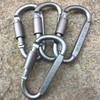 WADY Clips de Mosquetón, 10 Piezas Mosquetón Resistente con Bloqueo