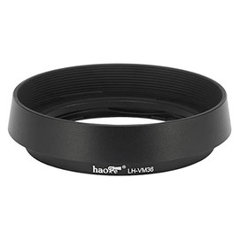 Haoge LH-VM36 Bayonet Metal Round Lens Hood Shade Compatible with Voigtlander Nokton Aspherical ASPH 40mm f/1.2 VM, 35mm f1.2 VM, 50mm f1.2 VM Leica M Lens Replaces LH-8 Black