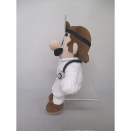 Sanei Boeki DMP01 Dr. Mario World Plush Toy, Size S, W 5.3 x D 4.3 x H 9.4 in (13.5 x 11 x 24