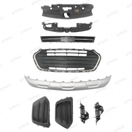 NAYSON 9PC For Trax 2017-2021 Front Radiator Cover Upper Lower Chrome Grille Mesh Kit