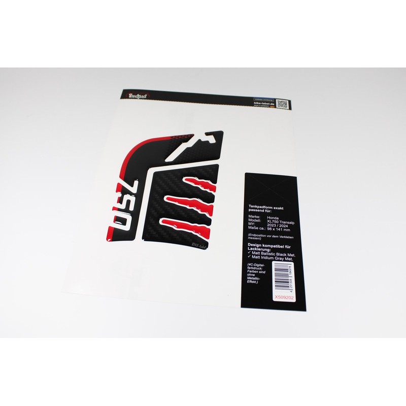 Tankpad Tank Protector Compatible with Honda Transalp XL 750 Grey