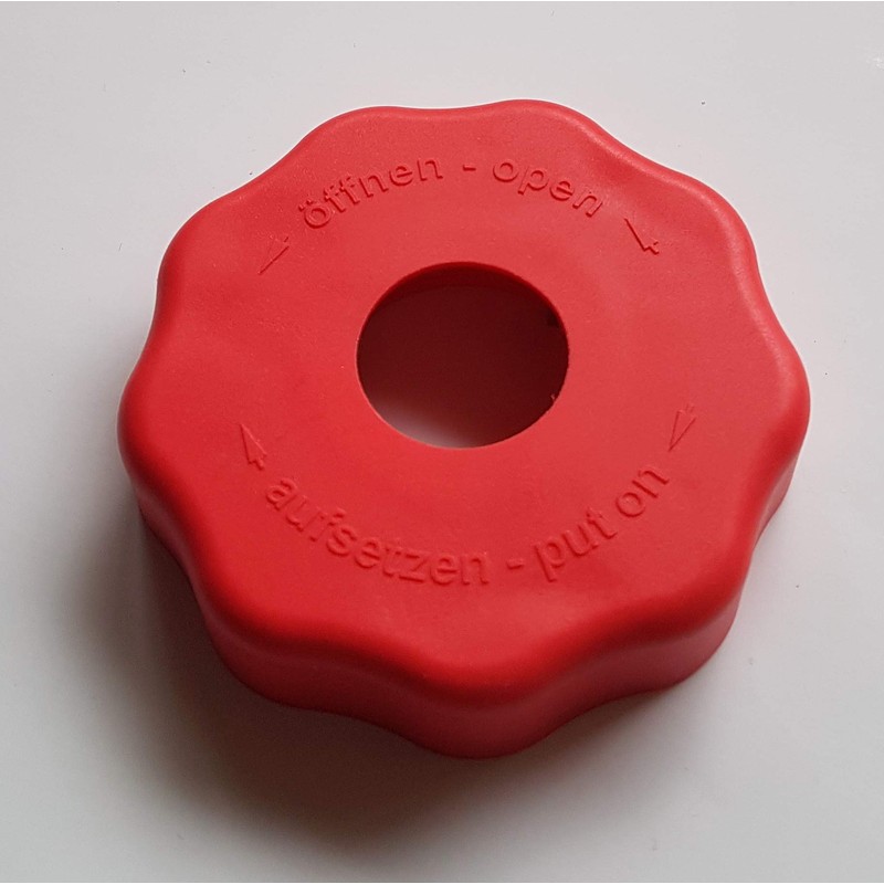 EasyDrehFix bottle opener, screw-on aid, opening aid for seniors (red)