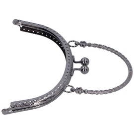 Purse Clasp Frame, Excellent High‑Quality Purse Handle Attractive for Bag Making(Gun B01-028—00508)