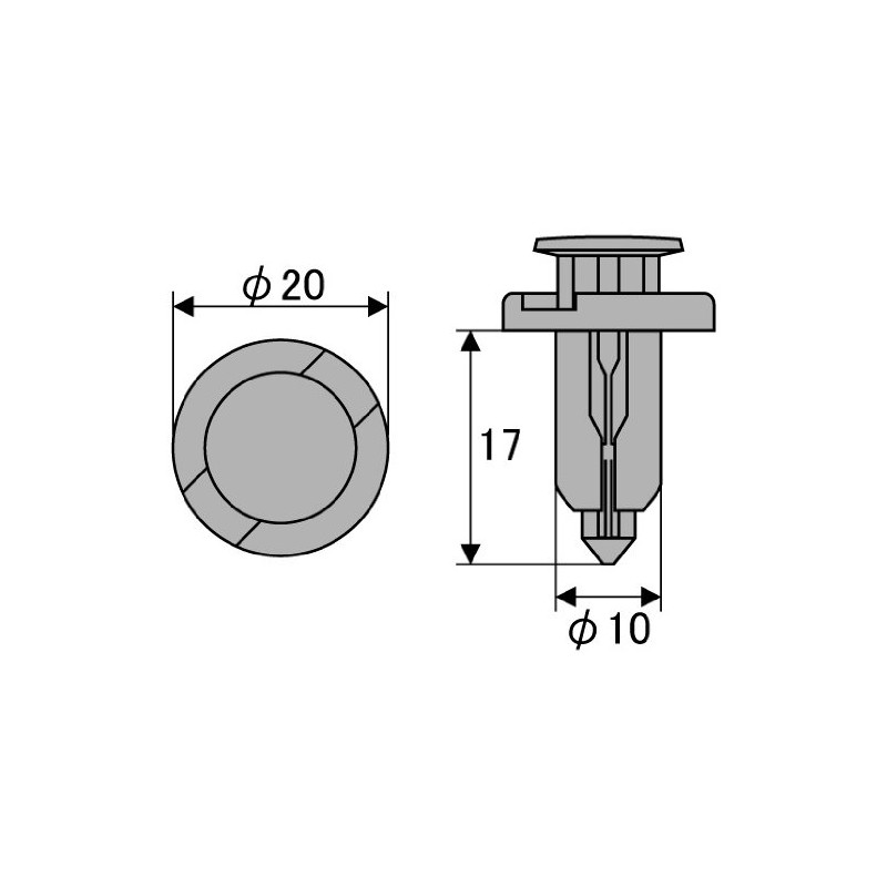 STRAIGHT 91503-SZ5-003 44-4010 Trim Clips, 5 Pieces