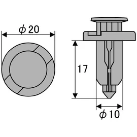 STRAIGHT 91503-SZ5-003 44-4010 Trim Clips, 5 Pieces