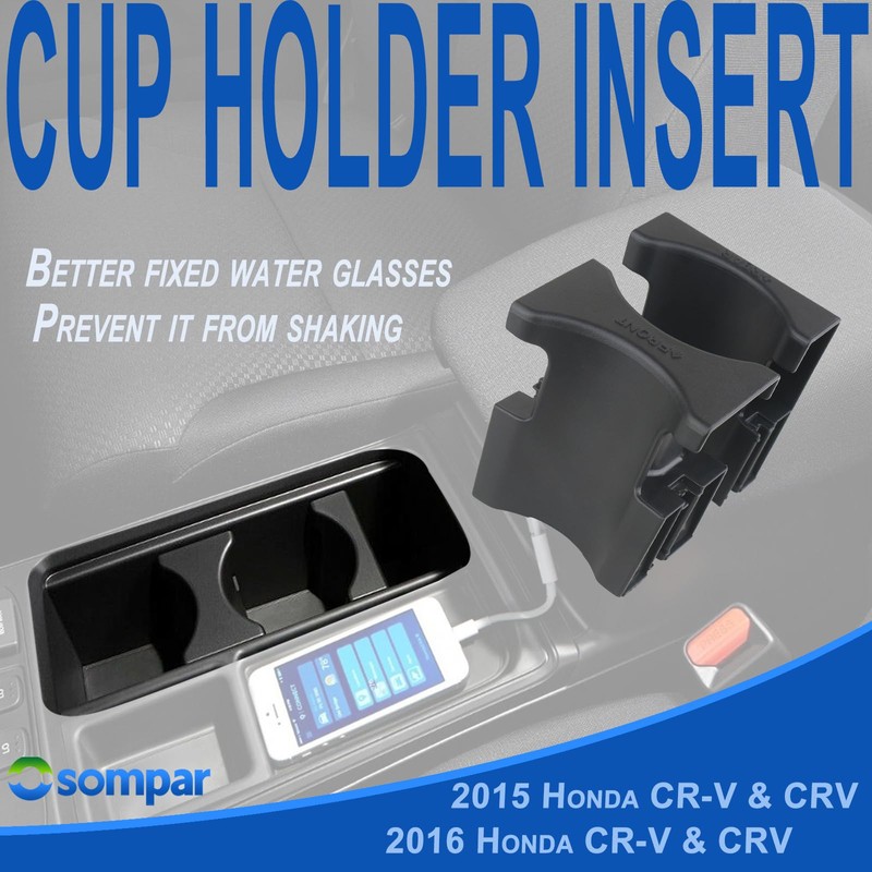 Osompar Console Center Cup Holder Insert Compatible with 2015 2016