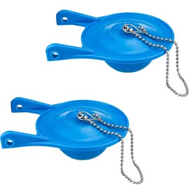 Gerber Toilet Flapper Replacement, 2 Pack 3 inch for Gerber 99-788 with 2 Toilet Handle Chains Lecyco Rubber Water Saving, Easy to Install 2
