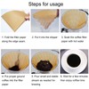 Coffee Filters Cone 01, 100 Count Unbleached Natural Brown 1-2