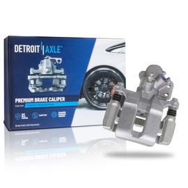 Detroit Axle - Rear Right Brake Caliper for 2007-2013 Suzuki SX4, Passenger Side Disc Brake Caliper with Bracket 2008 2009 2010 2011 2012 Replacement