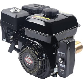 YUNLAIGOTOP 212cc 7.5HP Gas Engine, 4-Strokes W/Electric Start Gas Engine, Gas Engine with Forced Air Cooling, 4-Strokes Gas Engine for Mowers & Go-Kart, Compressor & Garden Tiller & Motor Pump