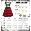 Jurebecia Girls Pirate Costume Toddler Kids Princess Buccaneer Costume Dress