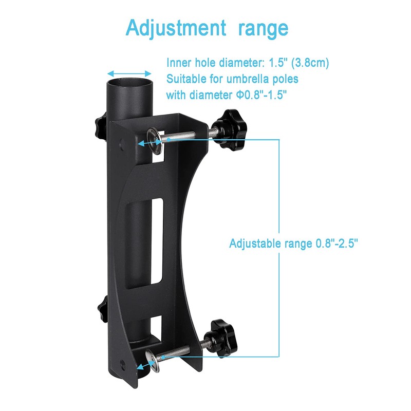 Wdwlbsm Heavy Duty Parasol Holder Outdoor Patio Umbrella Stand Mount
