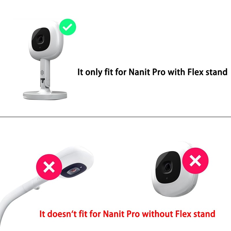 KHQBG Flexible Baby Monitor Mount for Nanit Pro Smart Baby