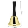 Metal Hand Bell, Christmas Jingle Bell Hand Held Bell with