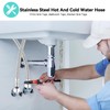 Pack of 2 Kitchen/Basin Monobloc Mixer Tap Connectors Flexible Pipes