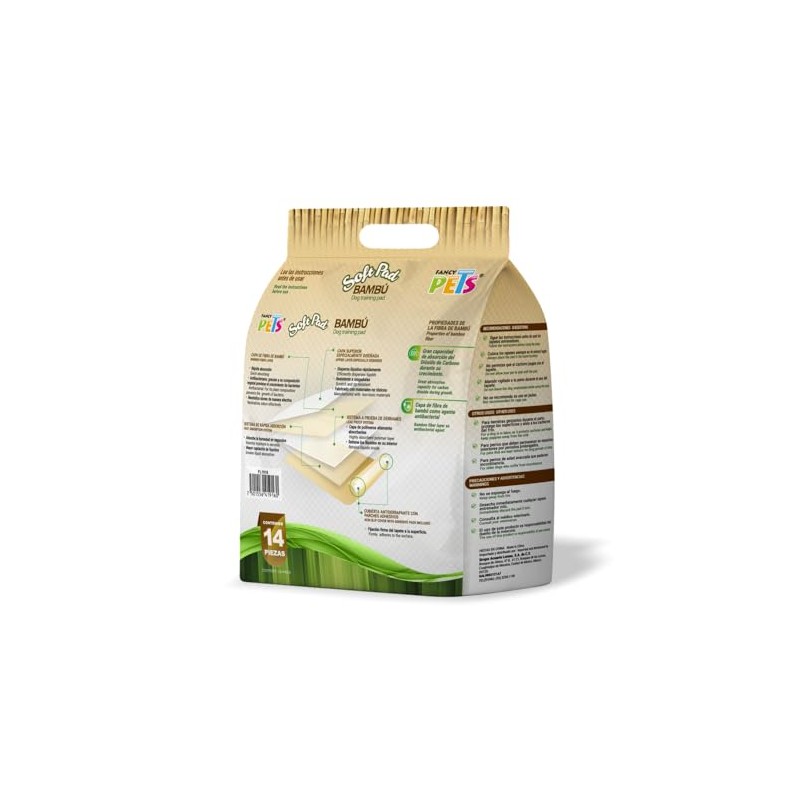 Fancy Pets Tapete Entrenador Soft Pad de Bambú 14 Piezas