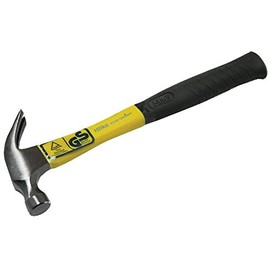 Claw Hammer, 16OZ, Handle Type Fibreglass, Weight 16oz, Hammers Claw Tools, 1 Piece in Pack - 60201600