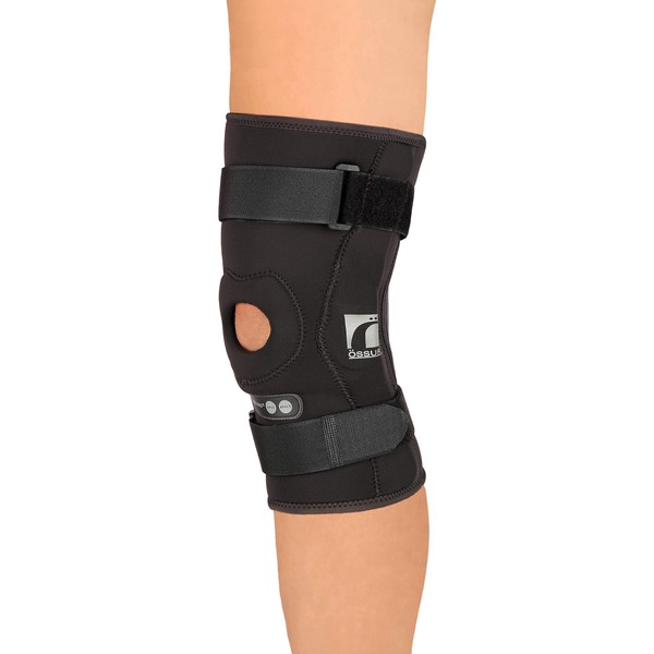 Ossur Rebound Hinged Knee Brace (Non-ROM) with Polycentric Hinges - Sleeve | For Quick Recovery from Mild Sprains, Ligament Tears & Injuries | Breathable Fabric | (Medium)
