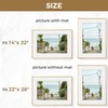 Modern Arched Picture Frames (Set of 3), Shatterproof PVC Photo