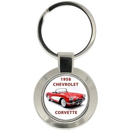 Giftshop UK 1958 Corvette Car Key Ring